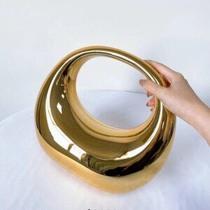 Lustrous Gold Women's Clutch